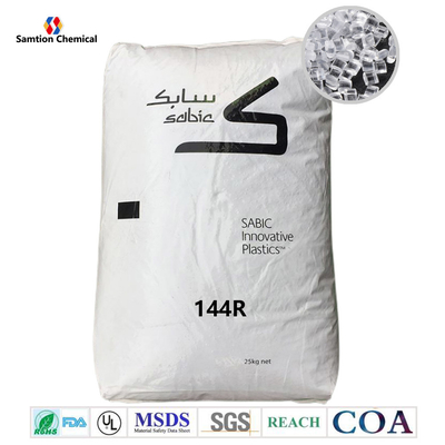 FDA S-Plastic Lexan 144R পলিকার্বনেট প্লাস্টিকের রজন HB MFR 10.5 অভ্যন্তরীণ ছাঁচ মুক্ত UL রেটযুক্ত