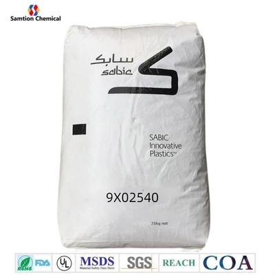 S-Plastic Thermocomp 9X02540 পিইটি, পিসি, এবিএস মিশ্রণ নিজস্ব ফিলার সহ। এই গ্রেডের বৈশিষ্ট্যগুলি হল ফ্লেম রিটার্ডার